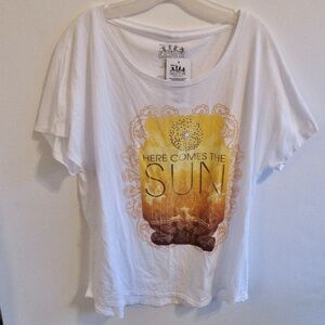 NWT Beatles LOVE Tee Shirt Cirque Du Soleil Here Comes The Sun SZ 2XL